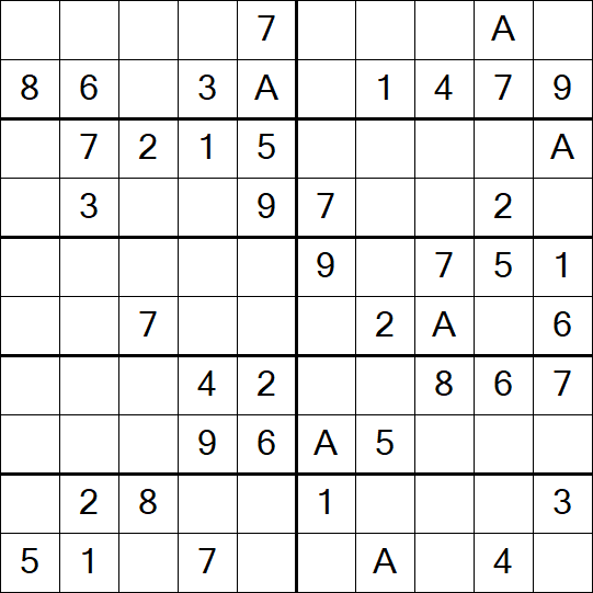 Sudoku 10x10 - Einfach