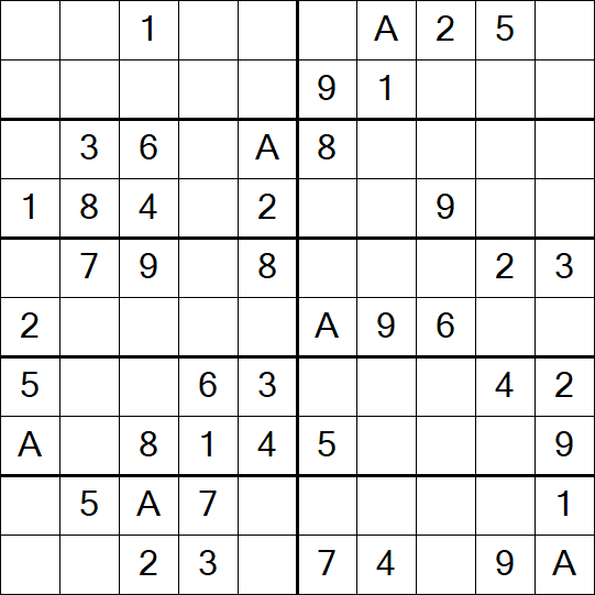 Sudoku 10x10 - Easy