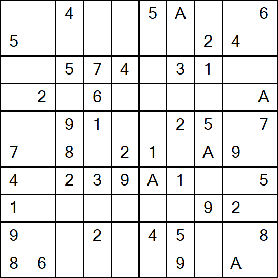 Sudoku 10x10 - Easy