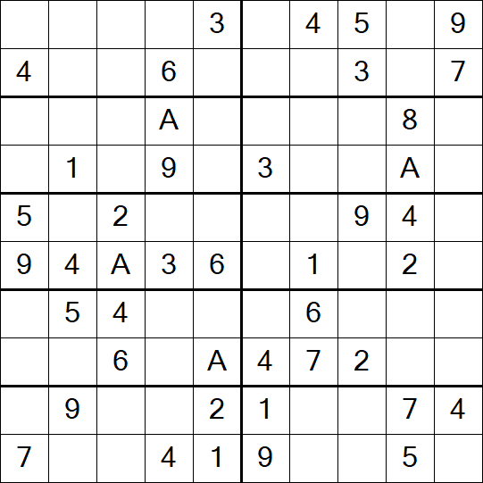Sudoku 10x10 - Easy