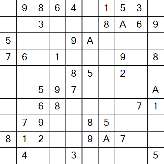 Sudoku 10x10 - Easy