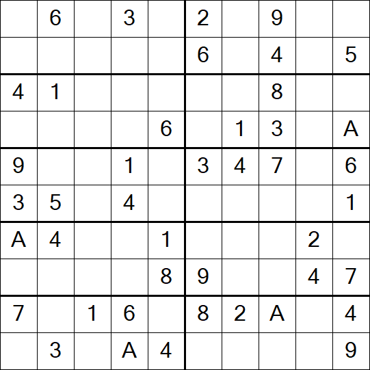 Sudoku 10x10 - Easy