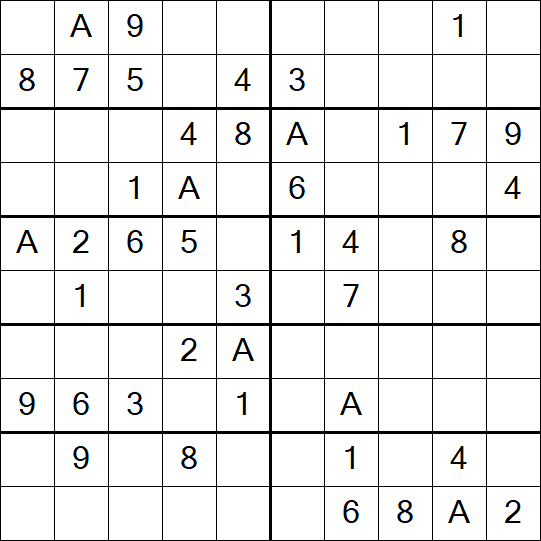 Sudoku 10x10 - Easy