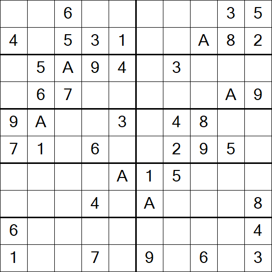 Sudoku 10x10 - Easy
