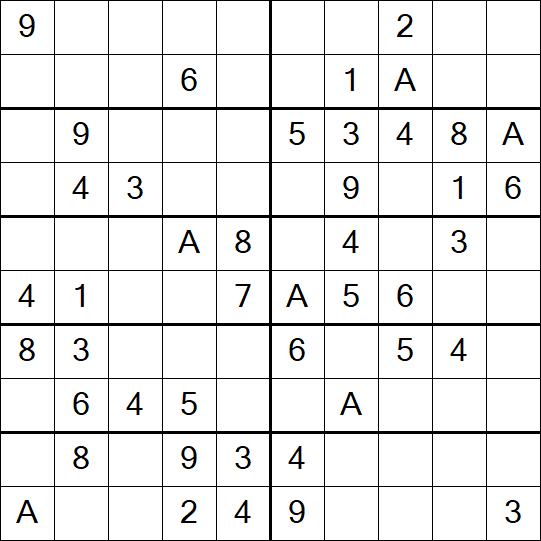 Sudoku 10x10 - Easy