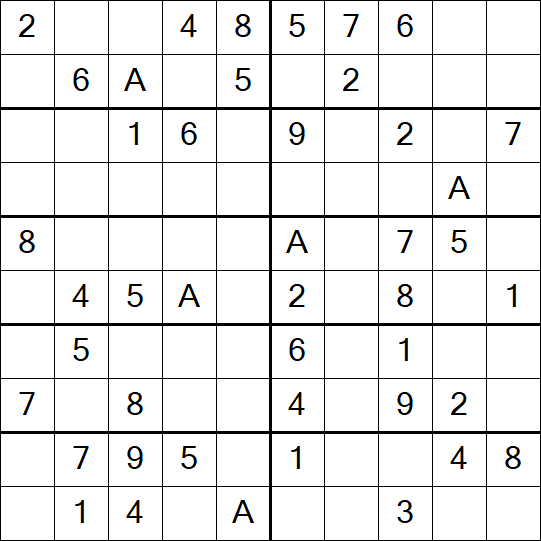 Sudoku 10x10 - Easy