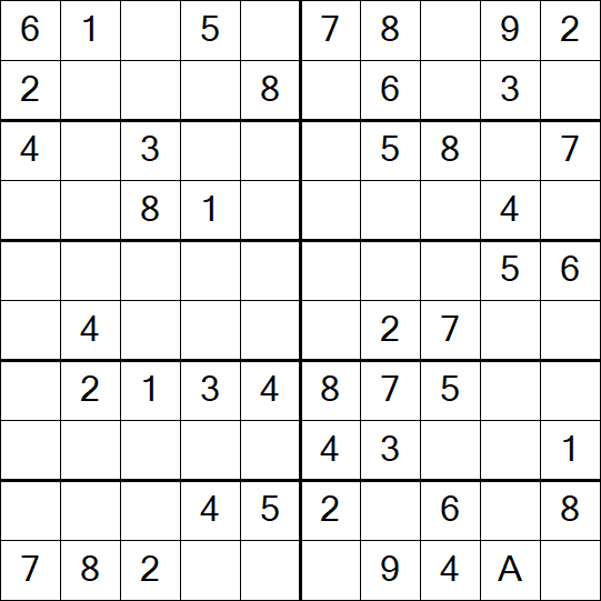 Sudoku 10x10 - Easy