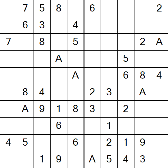 Sudoku 10x10 - Easy