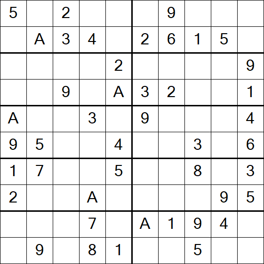 Sudoku 10x10 - Easy
