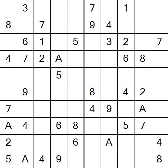 Sudoku 10x10 - Easy