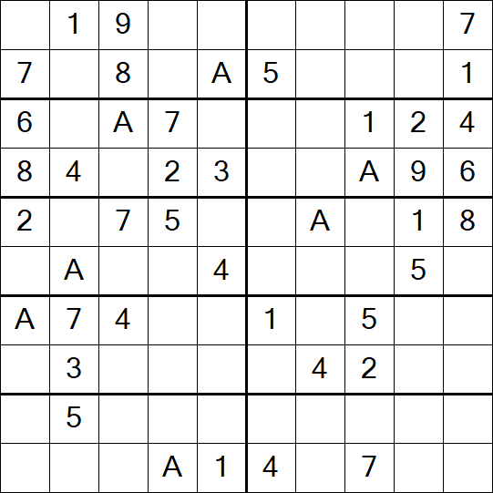 Sudoku 10x10 - Easy