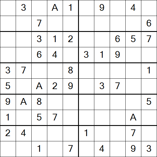 Sudoku 10x10 - Fácil