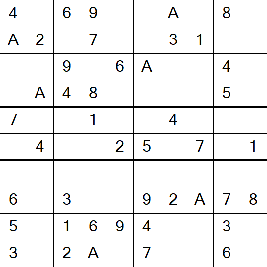Sudoku 10x10 - Fácil