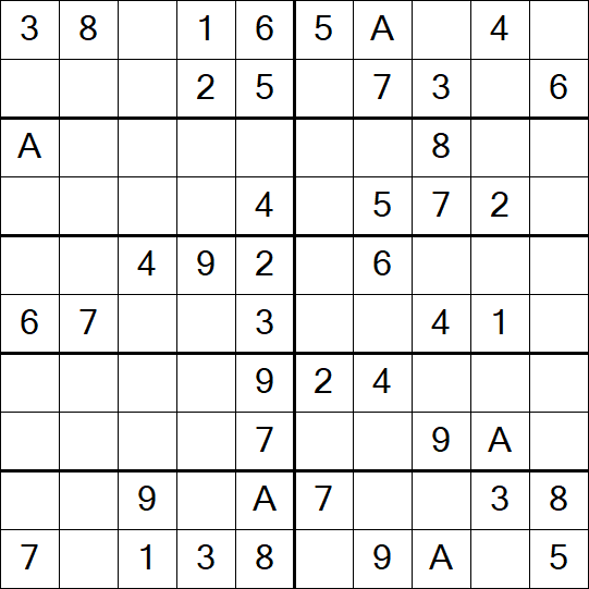 Sudoku 10x10 - Fácil