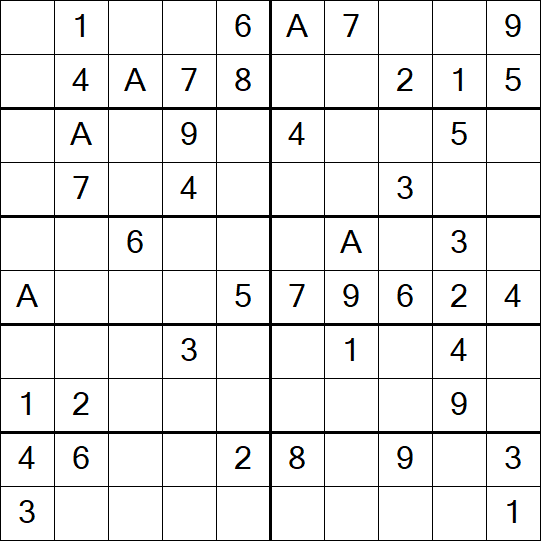 Sudoku 10x10 - Simple