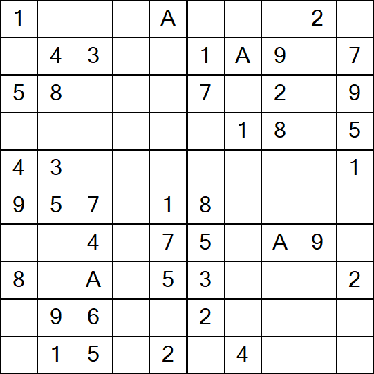 Sudoku 10x10 - Simple