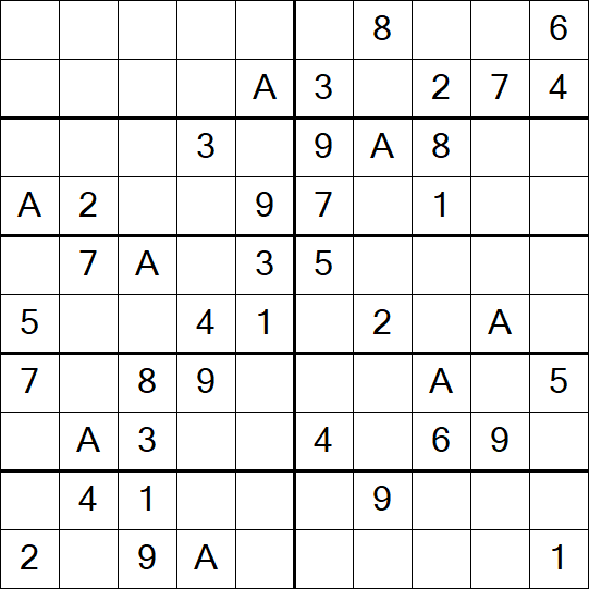 Sudoku 10x10 - Easy