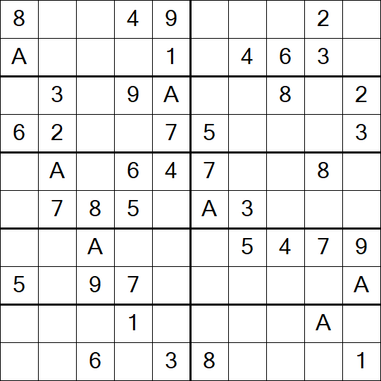 Sudoku 10x10 - Easy