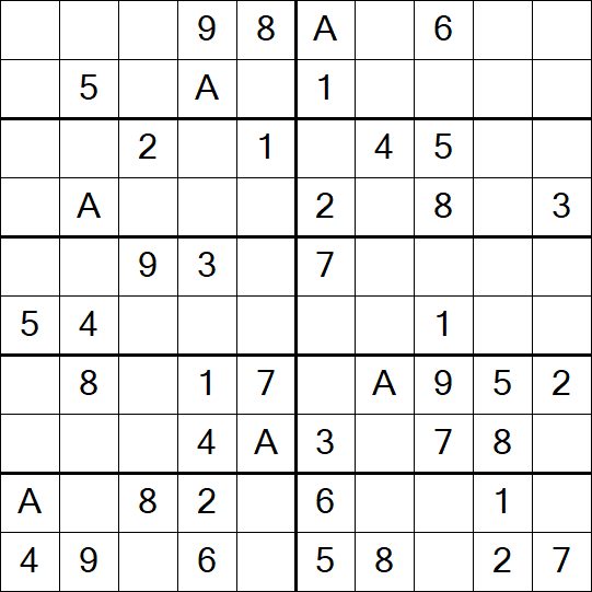 Sudoku 10x10 - Easy