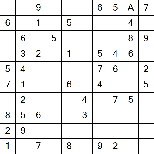 Sudoku 10x10 - Simple