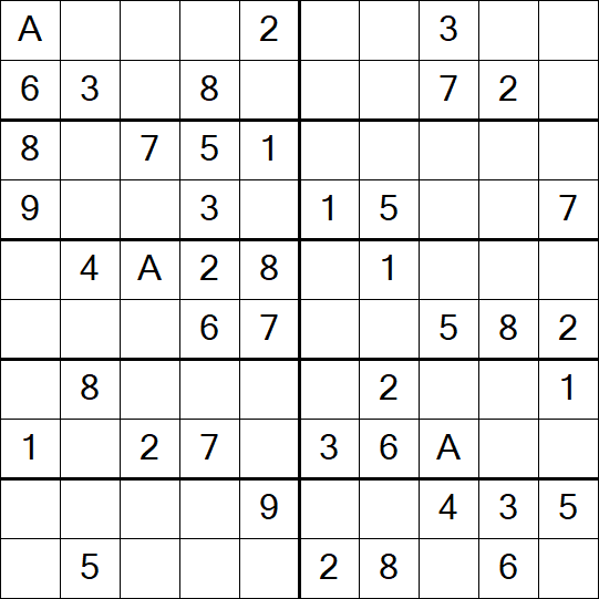 Sudoku 10x10 - Simple