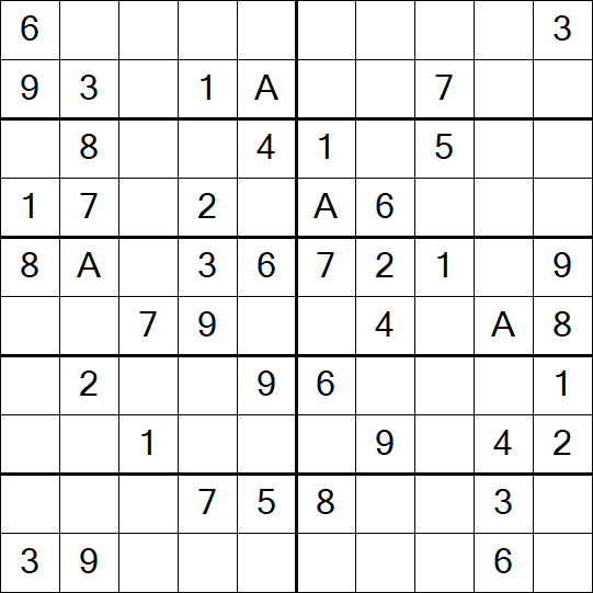 Sudoku 10x10 - Simple
