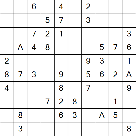 Sudoku 10x10 - Einfach