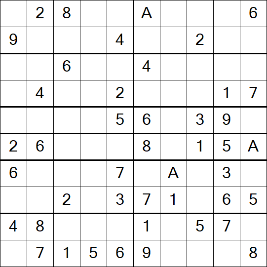 Sudoku 10x10 - Einfach
