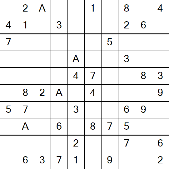 Sudoku 10x10 - Einfach