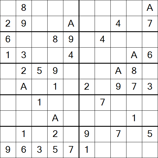 Sudoku 10x10 - Einfach