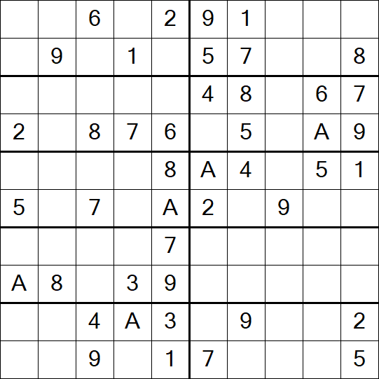 Sudoku 10x10 - Simple