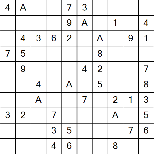 Sudoku 10x10 - Simple