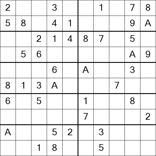 Sudoku 10x10 - Easy