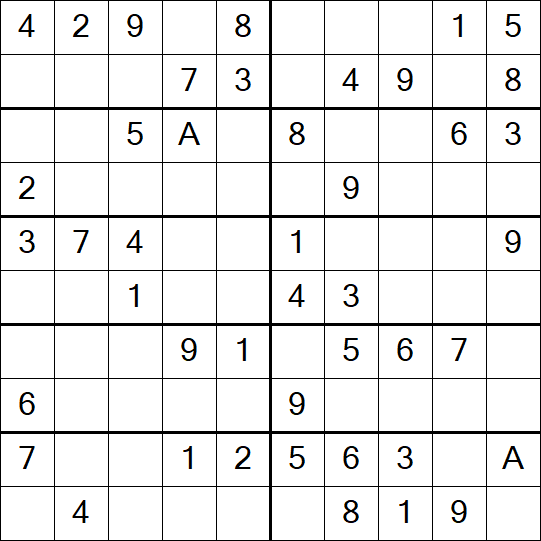 Sudoku 10x10 - Simple