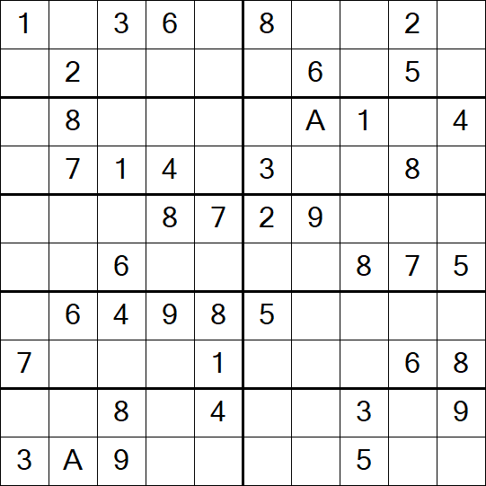 Sudoku 10x10 - Simple