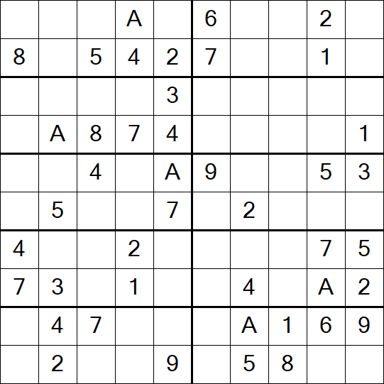 Sudoku 10x10 - Simple