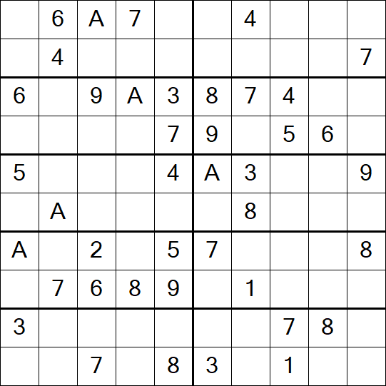 Sudoku 10x10 - Easy