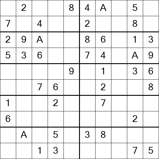 Sudoku 10x10 - Easy