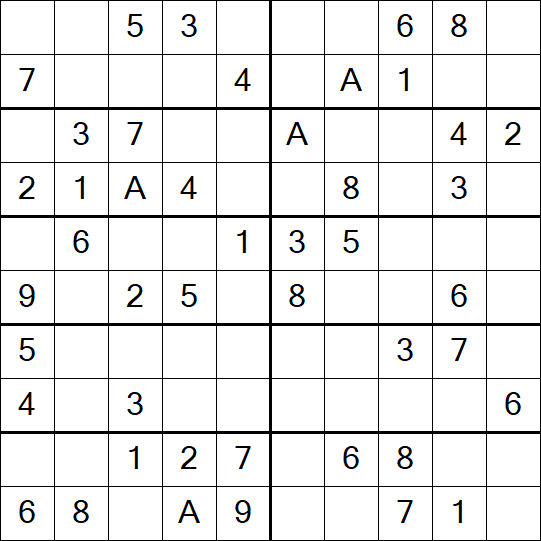 Sudoku 10x10 - Simple