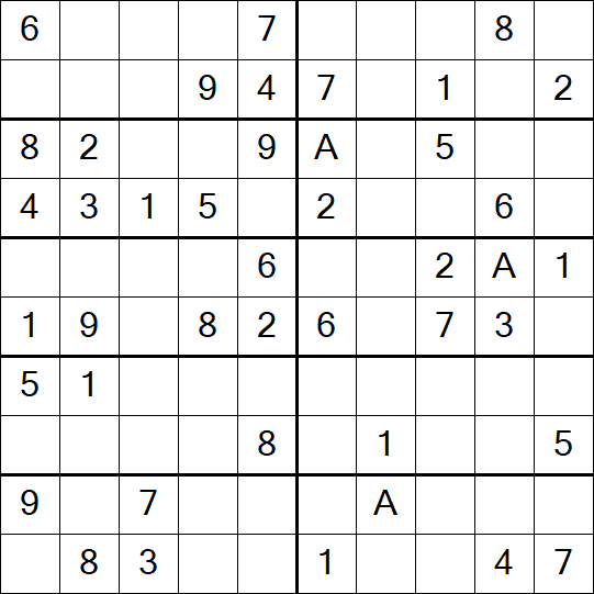 Sudoku 10x10 - Easy
