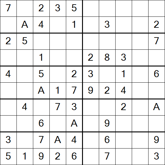 Sudoku 10x10 - Easy