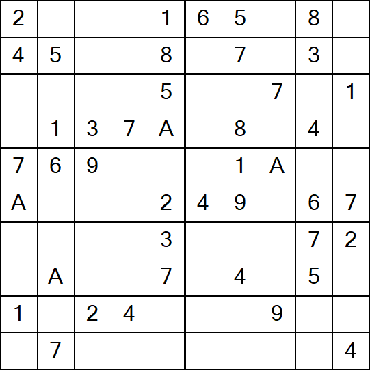 Sudoku 10x10 - Easy