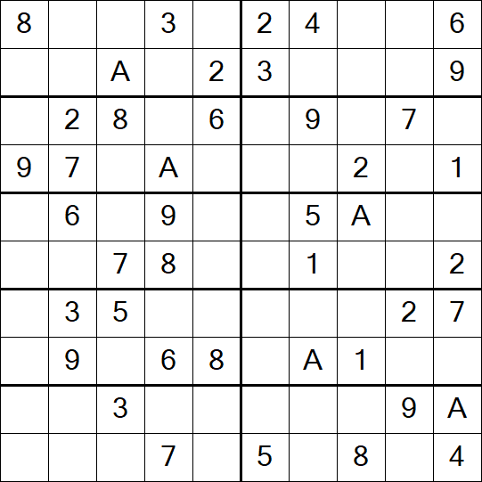 Sudoku 10x10 - Simple