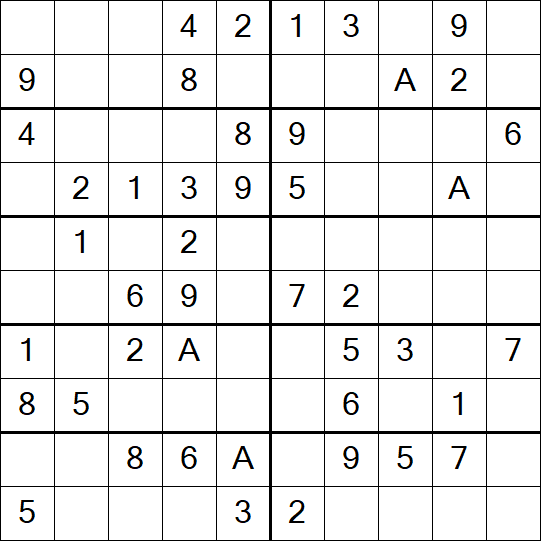 Sudoku 10x10 - Simple