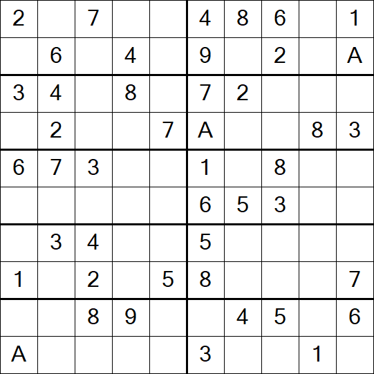 Sudoku 10x10 - Simple