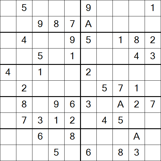 Sudoku 10x10 - Simple