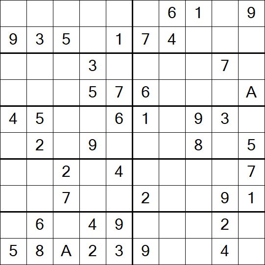 Sudoku 10x10 - Fácil