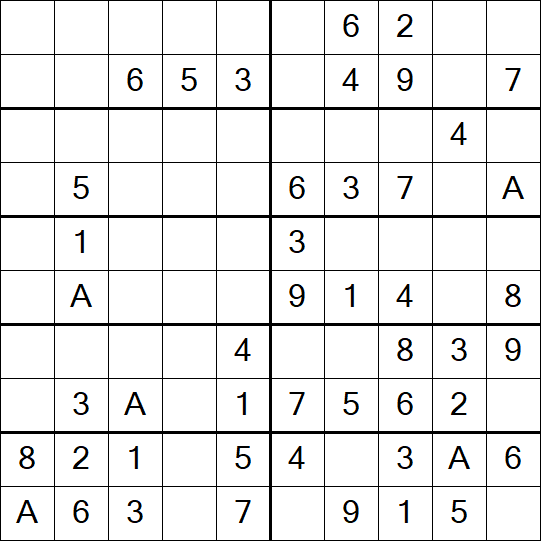 Sudoku 10x10 - Easy