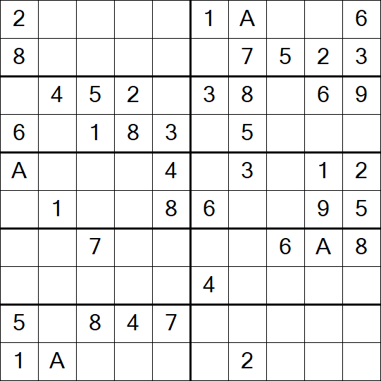 Sudoku 10x10 - Easy