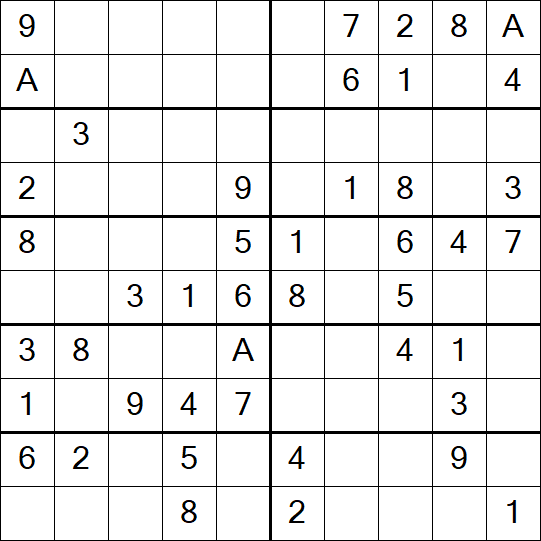 Sudoku 10x10 - Easy